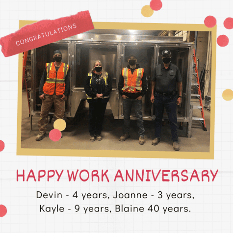 Happy work anniversary- October