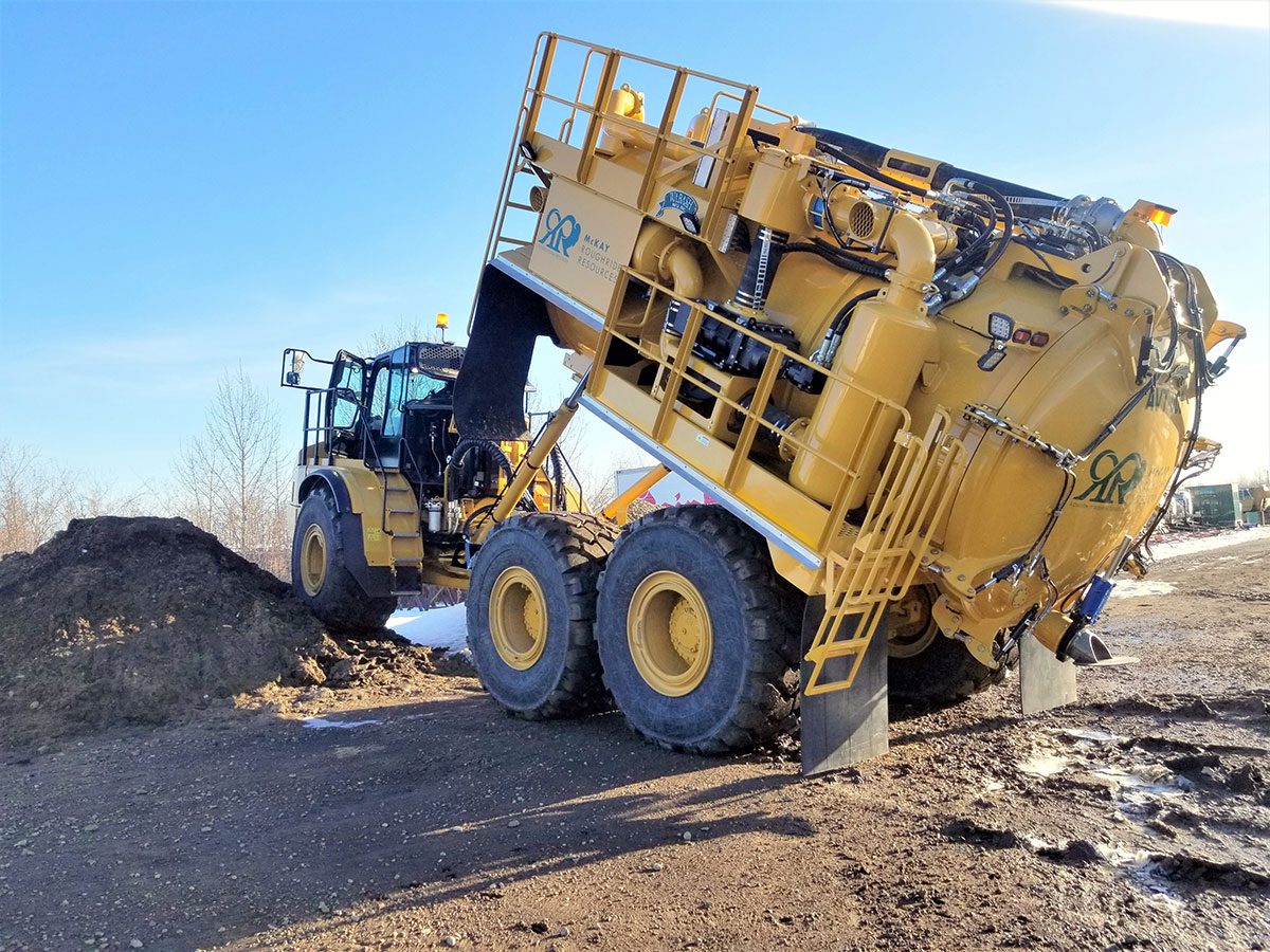 off-road vacuum truck